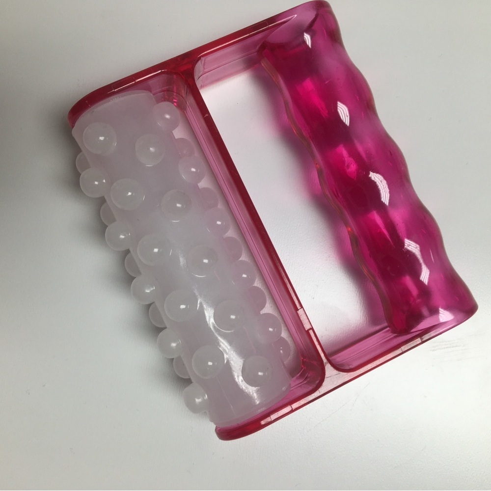 Pink lymphatic drainage fascia massage tool and cellulite massager